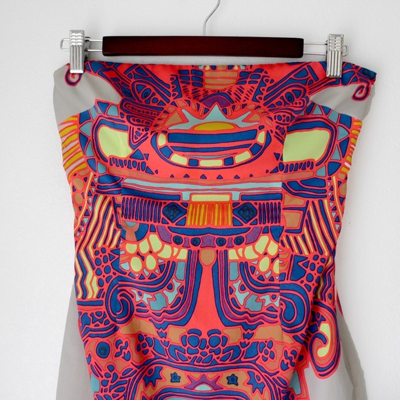 Mara Hoffman | Strapless Silk Tie Back Dress - Picture 9 of 15